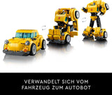 LEGO Icons Transformers Bumblebee, robotactiefiguur voor volwassenen, filmbouwset voor sciencefictionfans, kan worden omgevormd tot een auto, avonturenspeelgoed 10338 Bouwsets Bekijk de LEGO-Store