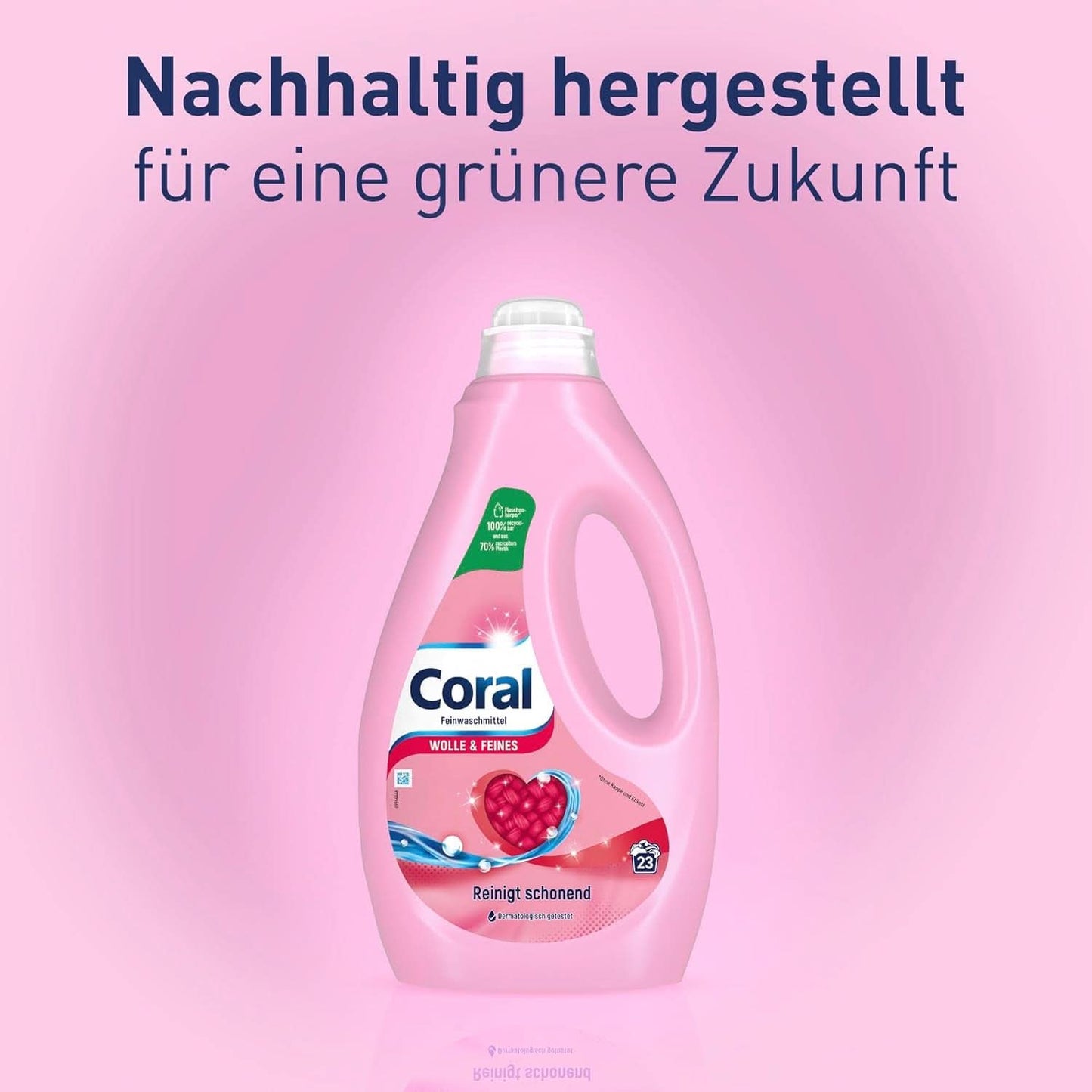 Coral delicaat vloeibaar wasmiddel voor wol en fijne was, 23 wasbeurten, 1,15 liter Wasmiddelen Naty Shop