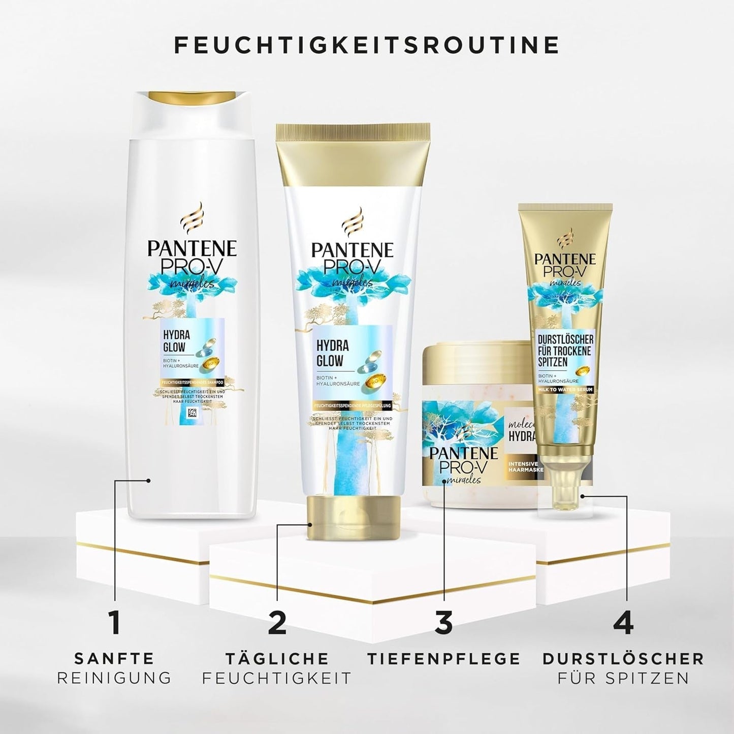 Pantene Pro-V Deep Hydration intensief haarmasker met biotine 300ml. Pro-V Miracles intensieve verzorging voor droog haar. Zachter haar na de eerste toepassing. Geschikt voor dagelijks gebruik Naty Shop Haarmasker