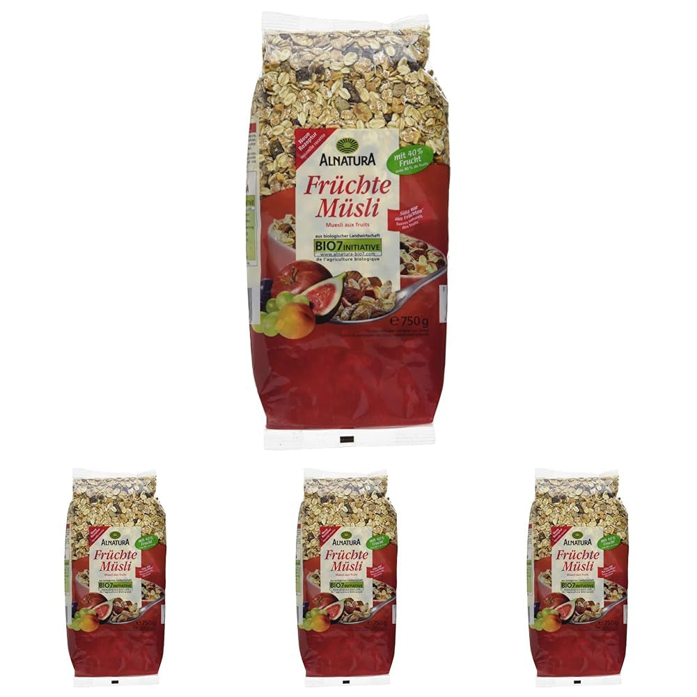 Muesli met biologisch fruit, 750g