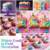 Eetbare glitter - 6G voedselkleurpoeder voor chocolade, aardbei, muffins, cakes, fondant (paars)