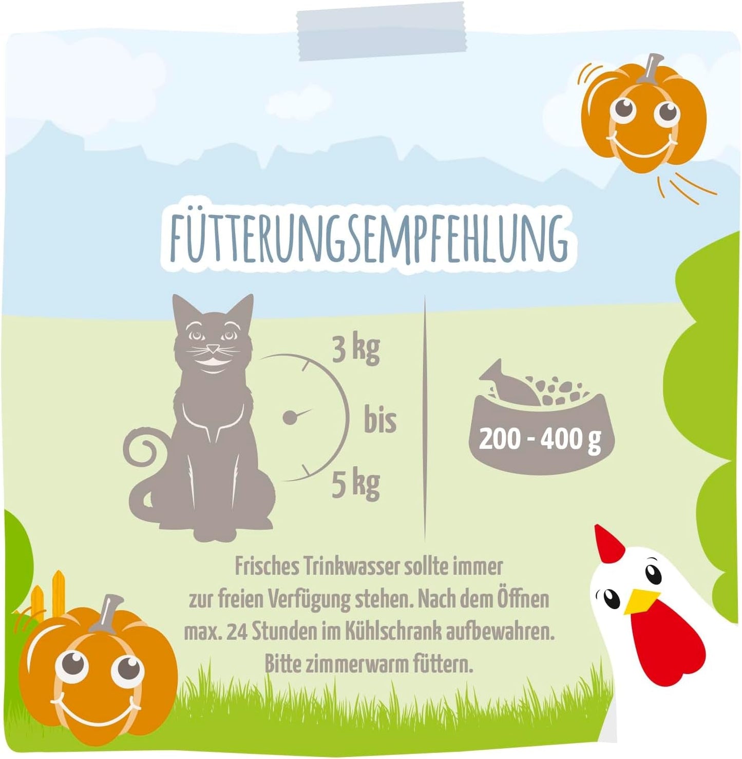 MjAMjAM - Quetschie - Chicks & Friends fabelhaftes Huhn en gedämpftem Kürbis 12 x 125g