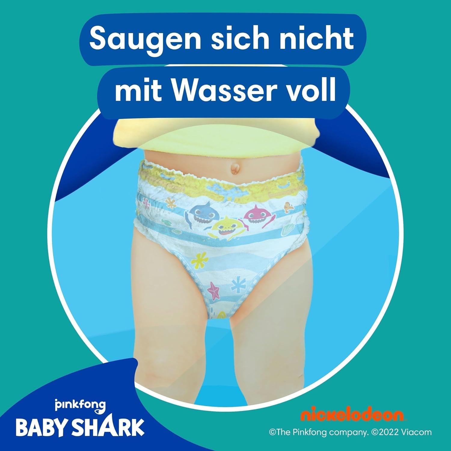Pampers Maat 5-6 Splashers Baby Shark Limited Edition 10-pack wegwerpzwemluiers voor veilige waterbescherming