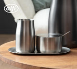 alfi MELK- EN SUIKERSET, matte afwerking, hoogwaardig roestvrijstalen melk- en suikerset, elegant design, vaatwasmachinebestendig, duurzaam