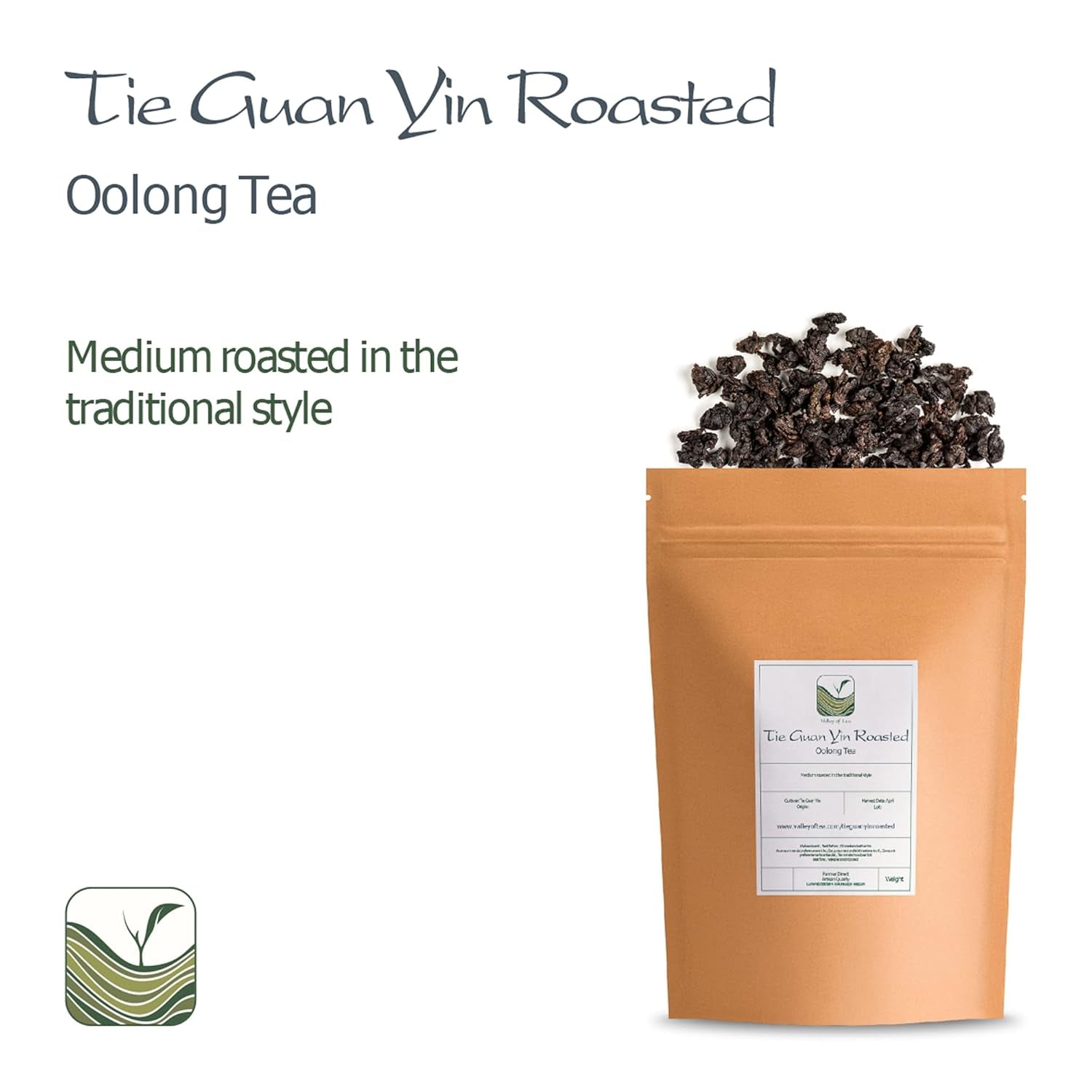 Tie Guan Yin Oolong Thee - Geroosterde Blauwe Thee Ti Kuan Yin China - Chinese Wu Long Thee Tieguanyin - Blauwe Thee Olongh Thee Olongo Thee