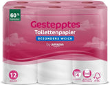 By Amazon toiletpapier, 4-laags gewatteerd, extra zacht, 48 rollen (12 rollen, 4 stuks), 160 vellen per rol, FSC-gecertificeerd