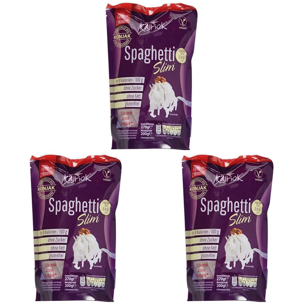 Dunne veganistische spaghetti, 200 g (pak van 3)