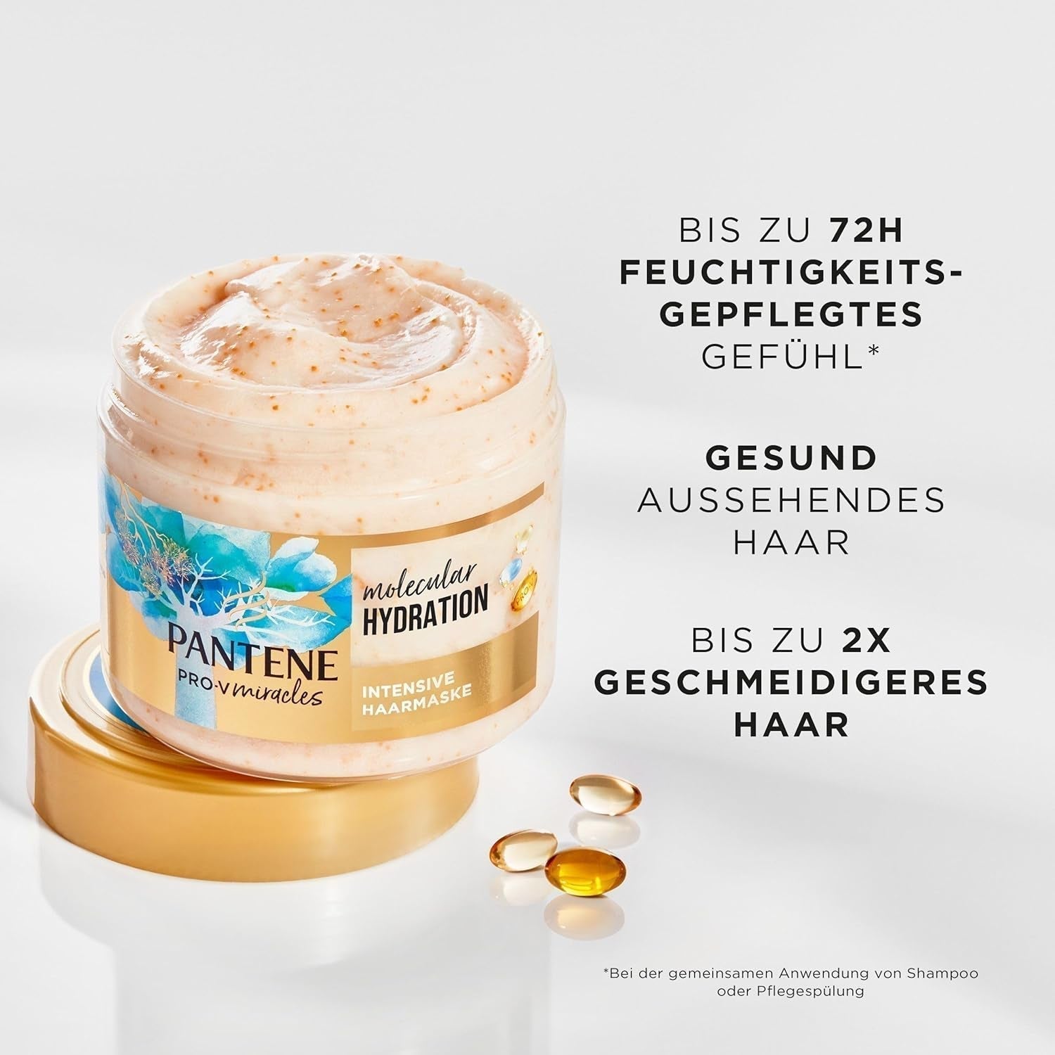 Pantene Pro-V Deep Hydration intensief haarmasker met biotine 300ml. Pro-V Miracles intensieve verzorging voor droog haar. Zachter haar na de eerste toepassing. Geschikt voor dagelijks gebruik Naty Shop Haarmasker