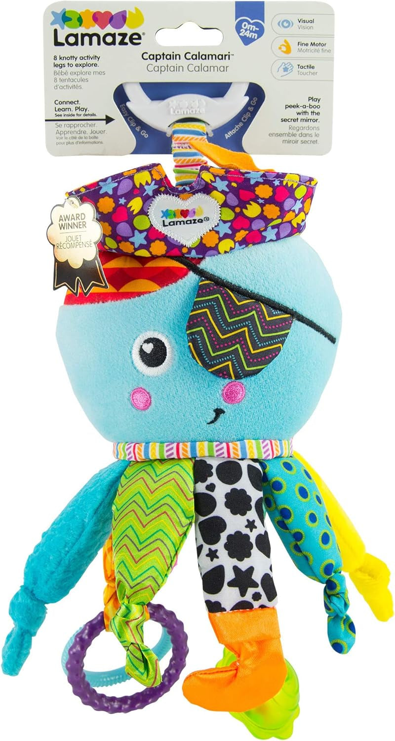 Lamaze Kinderspeelgoed Kapitein Squid, Octopus Piraat Clip & Go, Hoogwaardig speelgoed voor peuters en Diego kinderspeelgoed, Flying Dragon Clip & Go, Hoogwaardig speelgoed voor peuters Bebe Naty Shop Toys