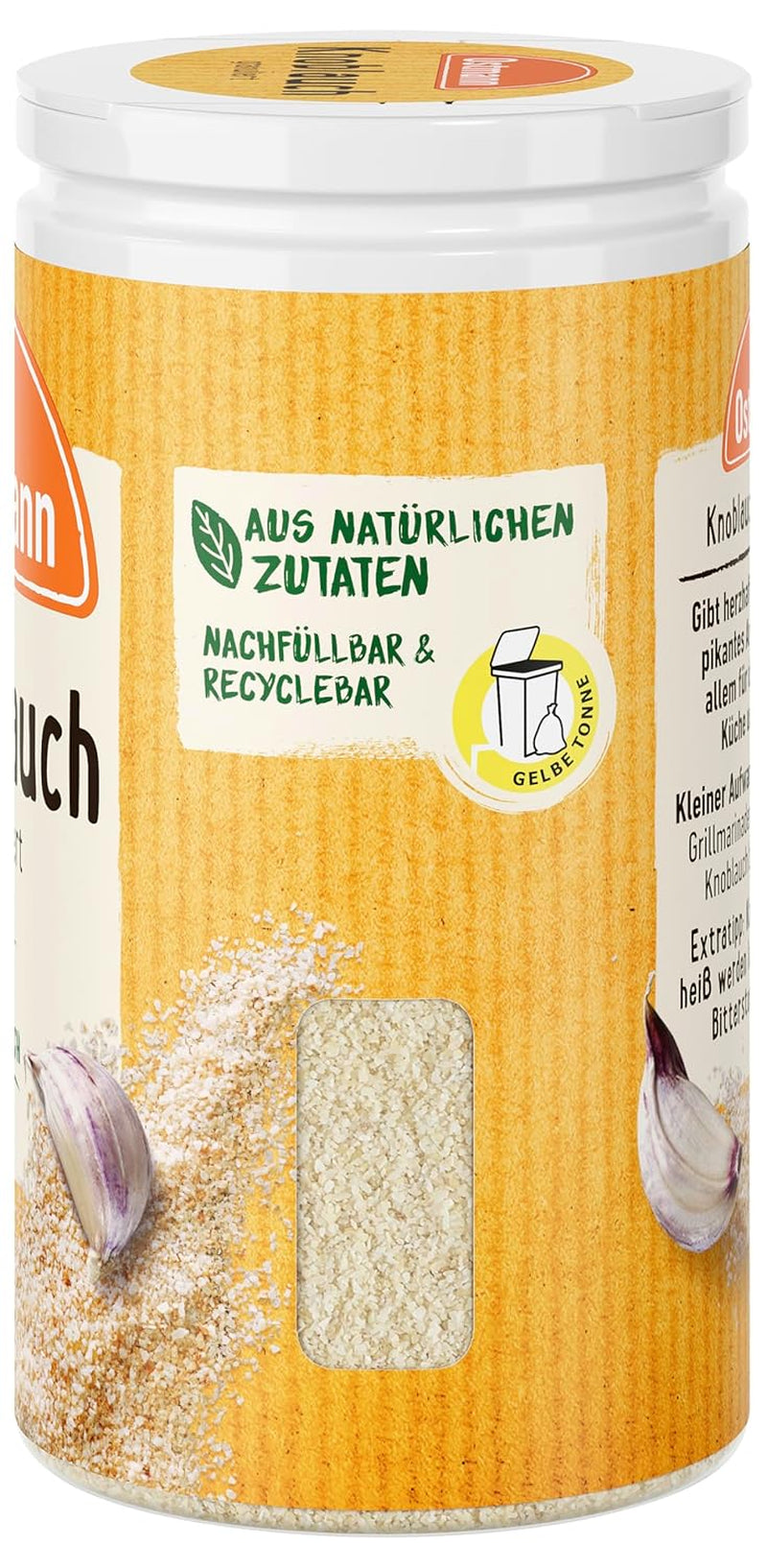 Ostmann Knoblauch granuliert 50 g Knoblauch zum Würzen von herzhaften Gerichten Mengeling: 1 Stück