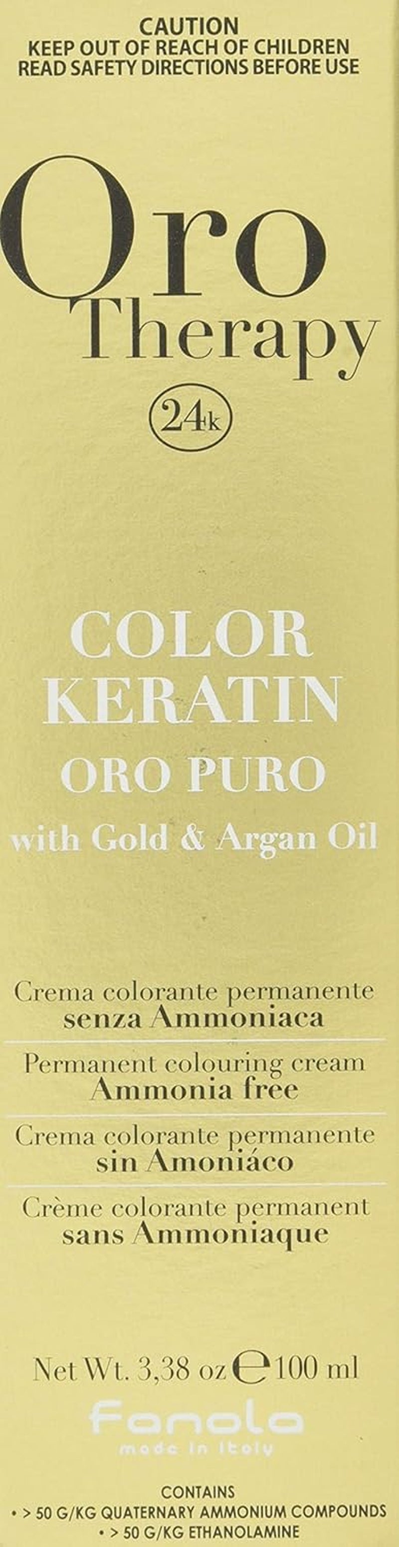 Fanola Oro Therapy Color Keratine 5.0 100ml Naty Shop Haarverf 9.1 Lichtblond As