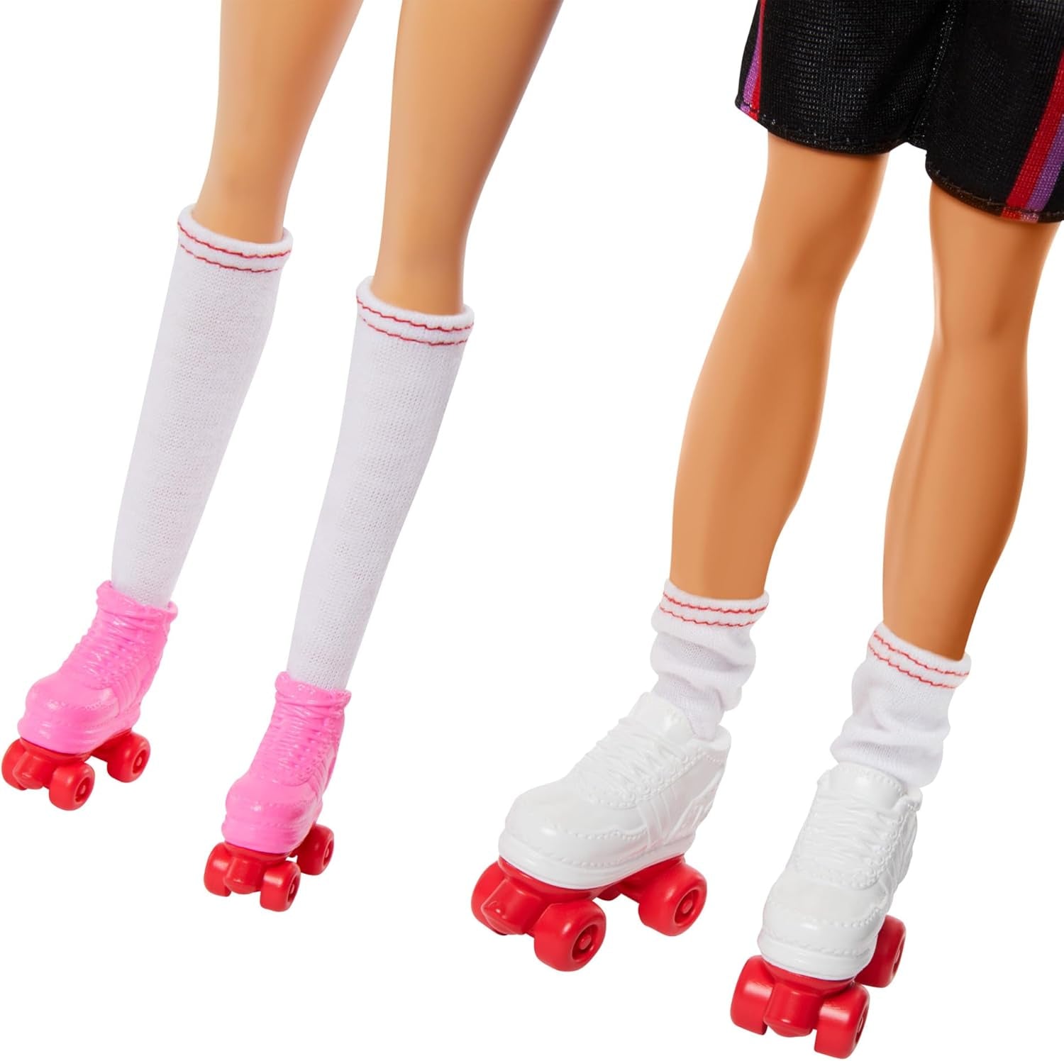 Barbie Fashionistas-set met 2 modepoppen en 6 accessoires, Barbie en Ken modepoppen op rollen, 65-jarig jubileum verzamelfiguren, HXK90 Naty Shop-poppen