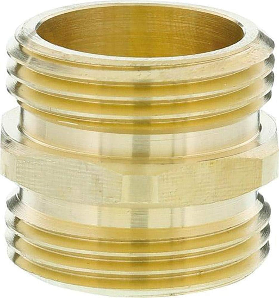 Gardena messing draadnippel: Messing connector voor aansluiting aan beide zijden, b.v. naar pompen, pijpdraad 26,5 mm (G 3/4 inch) (7260-20)