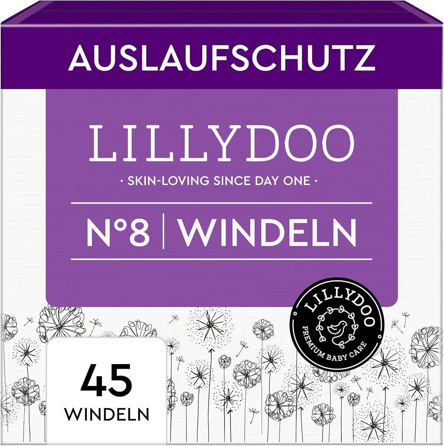 LILLYDOO Babyluiers Huidvriendelijk - Maat 3 (6-10kg), 29 stuks, Betrouwbare lekbescherming, Zacht, Geurvrij en Lotionvrij voor gevoelige huid, Dermatologisch getest