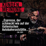 DEAD OR ALIVE Espresso No3 - Starke Espressobohnen 1kg - 100% Robusta - Kaffeebohnen für Kaffeevollautomat en Espressomaschine - Ganze Bohnen mit viel Koffein aus Italien - Koffiebonen