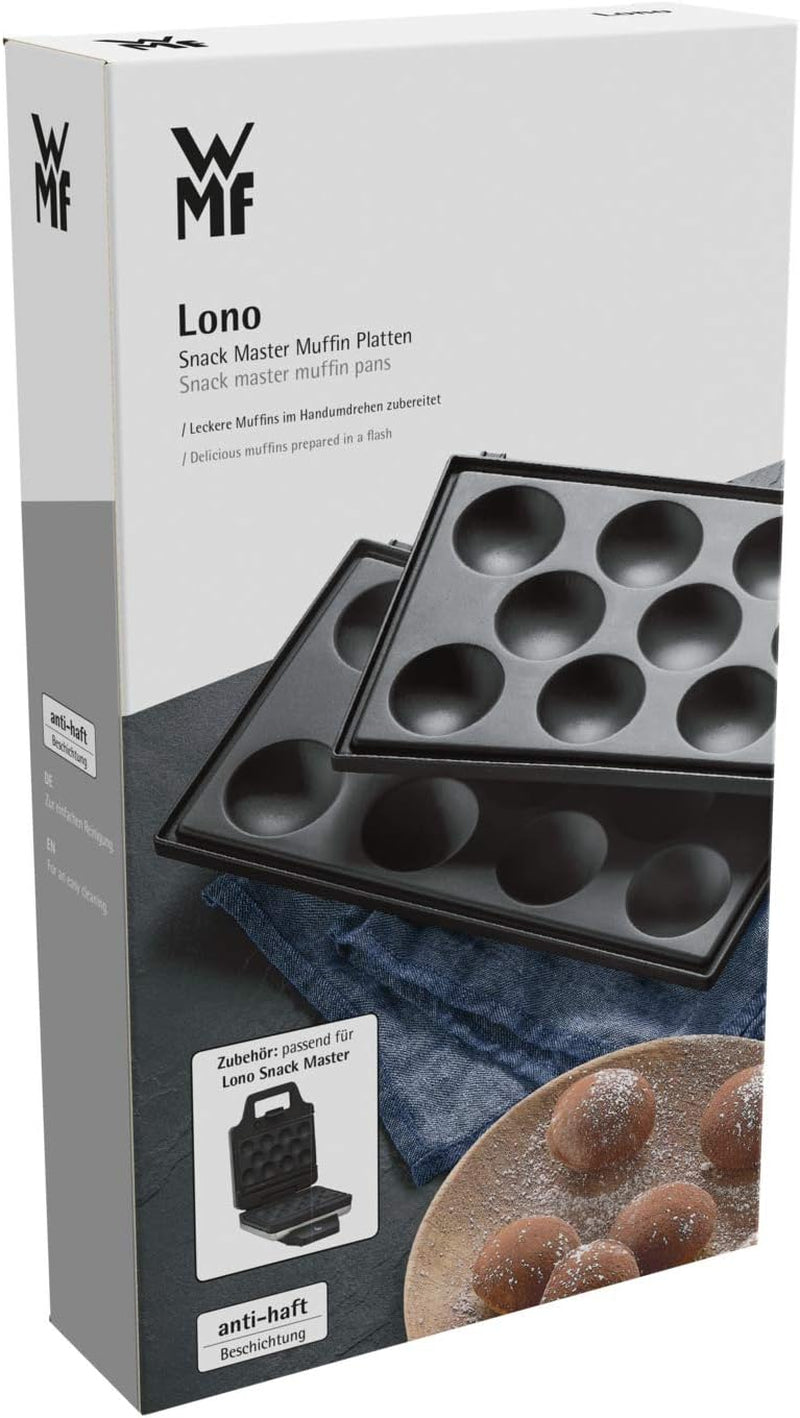 Accessoires WMF Lono Snack Master, set van 2 muffinplaten, antiaanbaklaag Vormen en bakplaten Naty Shop