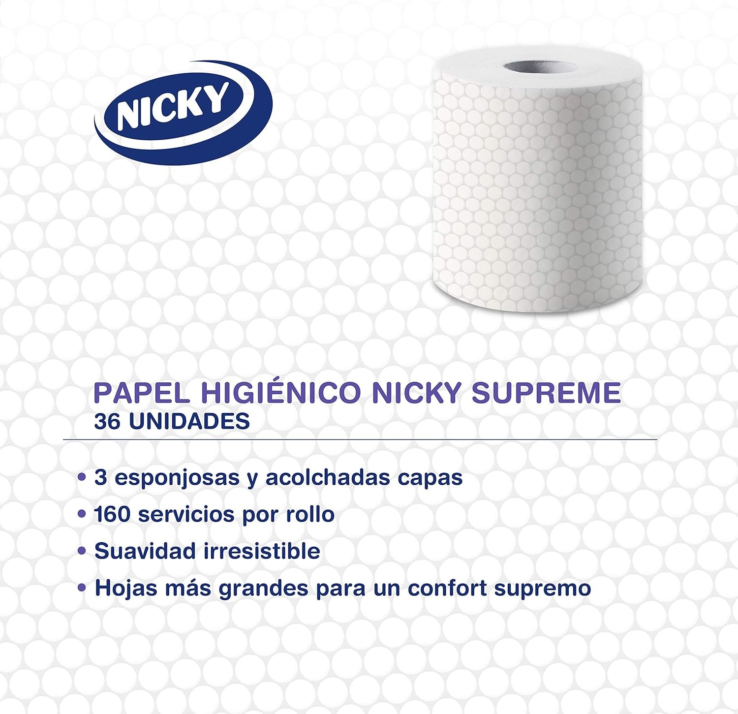 Supreme toiletpapier, 42 rollen, 3 lagen, 160 diensten per rol, Onweerstaanbare gladheid, Gemakkelijk te openen verpakking, 100% Fsc-gecertificeerd papier