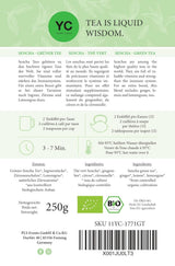 YC Yang Chai Sencha Groene Thee BIO 250G - Japanse losse thee met bergamotsmaak - Originele Japanse groene thee "Sencha Dynastie" uit gecontroleerde biologische teelt