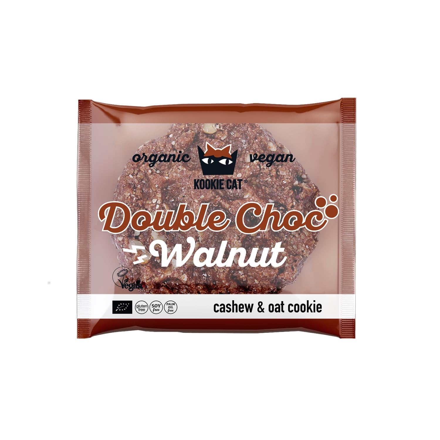 Double Nut Chocolate - Veganistisch, glutenvrij, sojavrij, biologische cashew- en haverkoekjes - 12 x 50 g multi-pack (pak van 2)