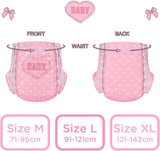 Bedrukte luiers voor volwassenen, 5500-5800 ml, 2 stuks - Blozende baby (M)