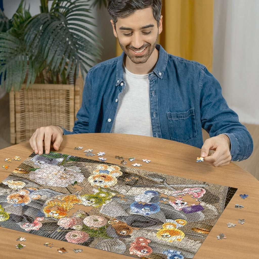 Ravensburger Puzzel 12000788 - Gelini dekt de tafel - Puzzel 1000 stukjes voor volwassenen en kinderen vanaf 14 jaar, Puzzel Naty Shop