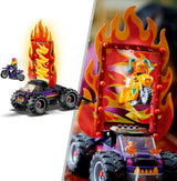 LEGO 60339 City Stuntz Stuntzshow dubbele loopingset, incl. oprit, monstertruck, 2X motorfiets en 7 minifiguren, speelgoed voor kinderen vanaf 7 jaar Bouwsets Besuche den LEGO-Store