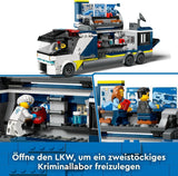 LEGO City Politietruck met laboratorium, quadpolitieset en speelgoedtruck voor kinderen, cadeau voor jongens en meisjes vanaf 7 jaar, plus 5 minifiguren - 2 politieagenten, 1 wetenschapper en 2 boeven 60418 Bouwsets Beuche in LEGO-Store