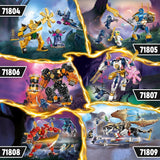 LEGO NINJAGO Arins Strijdmecha, Ninjaspeelgoed voor kinderen vanaf 4 jaar Met figuren Incl. Arin met mini-katana, actiefiguren en mechs, klein cadeautje voor jongens en meisjes 71804 Bouwsets Besuche den LEGO-Store