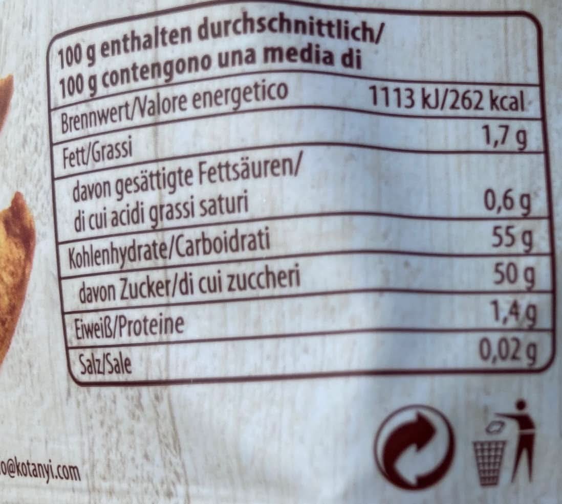Kotanyi Gedroogde Appelstukjes met Kaneel, 100% Natuurlijk, 9 x 40 gram Gedroogde Producten Naty Shop