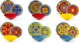 Excelsa Trinacria Teller-Set, 18-delig, porselein en keramiek