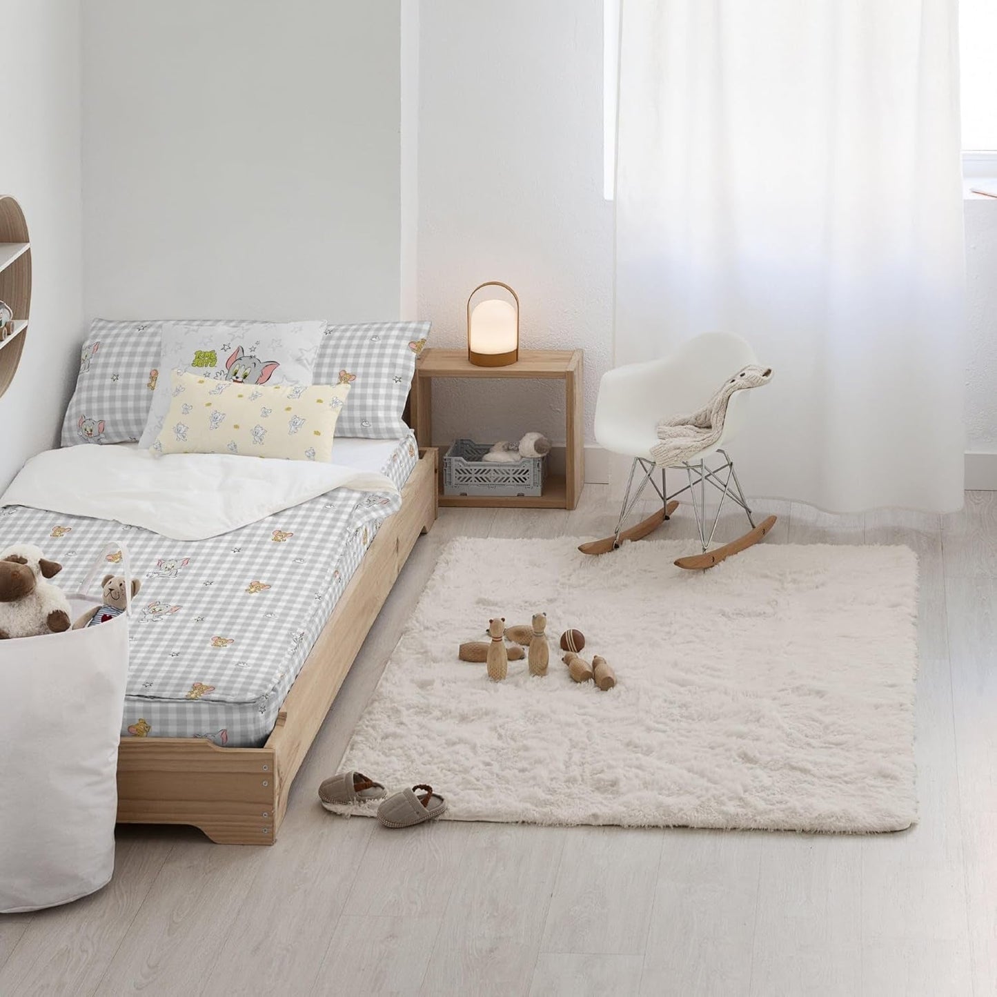 Nog niet Quilt 100% katoen, Tom Jerry Vichy-patroon, voor 90 cm brede bedden (90 X 200 cm) Quilts en quilts Naty Shop