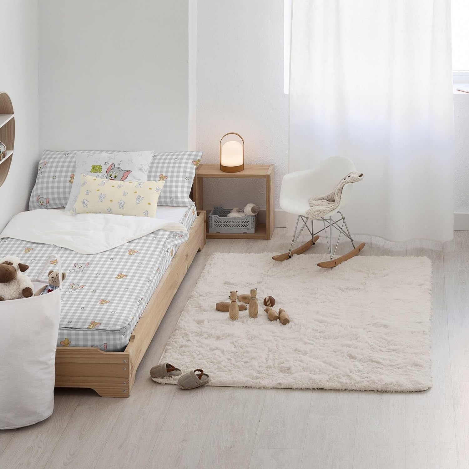Nog niet Quilt 100% katoen, Tom Jerry Vichy-patroon, voor 90 cm brede bedden (90 X 200 cm) Quilts en quilts Naty Shop
