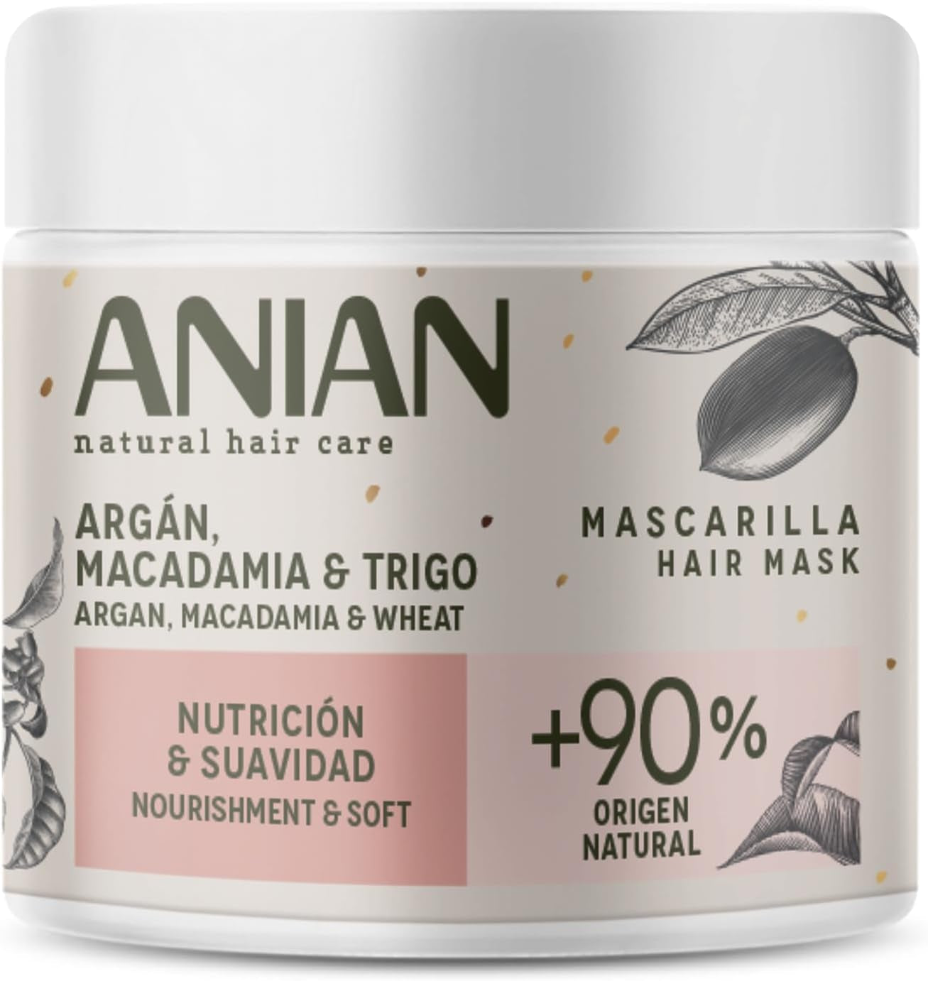 ARGÁN nutrition y suavidad mascarilla 350 ml Haarmasker Naty Shop Standaard titel