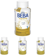 BEBA Nestlé BEBA SUPREME 1 Zuigelingenmelk: kant-en-klare flesjes met Omega 3, verpakking van 4 (1 x 200 ml)
