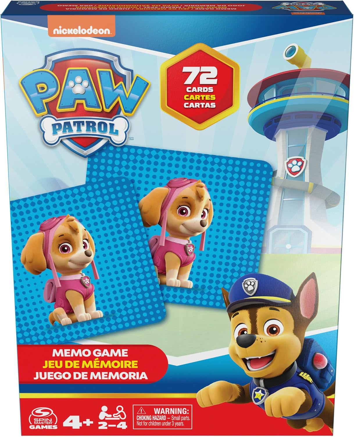 Spin Master Paw Patrol spellen, memory spel, Paw Patrol speelgoed, Chase, Stella, Marcus, Ruben, memory spellen met boeken, voor kinderen vanaf 4 jaar Actiefiguren Naty Shop