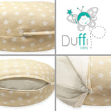 Voedingskussen voor pasgeborenen, XL, 100% katoenen hoes, afneembaar en wasbaar, polyester vulling, stermotief Accessoires Voeding en borstvoeding Bebe Naty Shop