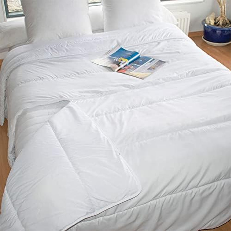 KSGB402460 Gewatteerd bed voor 2 personen, gemakkelijk wasbaar, wit, 220X240 cm Dekbedden en dekbedden Naty Shop