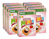 NESTLE Strawberry Minis, ontbijtgranen met aardbeiensmaak en volkorenmeel, set 7 x 375 gram Granen Naty Shop