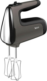 Tefal HT650E Power Mix Silence Handmixer | 600 Watt | Variabele snelheidsregelaar | Turbo- en Auswurf-functie | Extreme vrijetijdsmotor | Incl. 2 Rührbesen en 2 Knethaken | Tarwekeuken Naty Shop Single