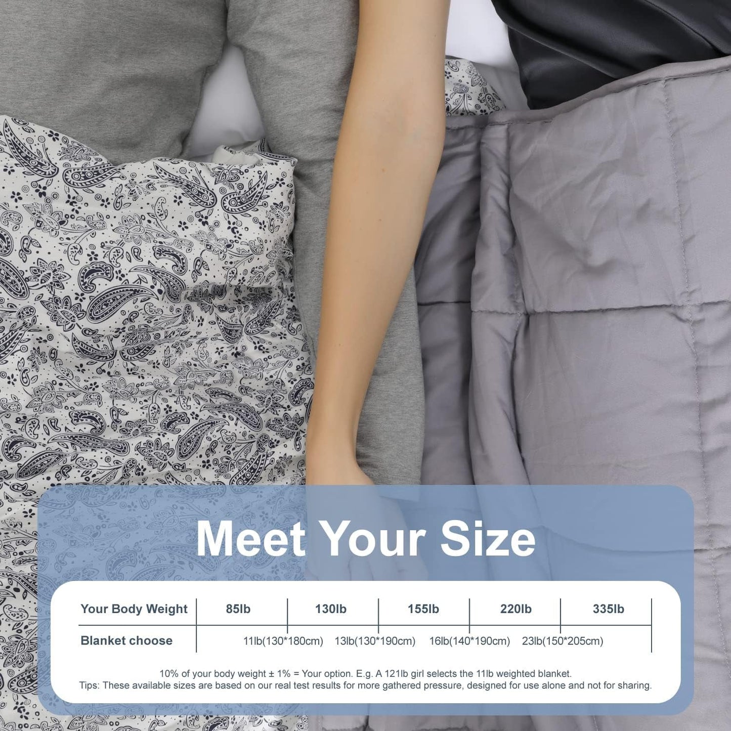Winthome Verzwaarde deken met dekbedovertrek 150X205Cm 10,4Kg, Comfortabele Verzwaarde Deken, Anti-Stress Therapie Deken, Zware Deken voor Diepe Slaap en Beter Herstel, Zware Deken voor Volwassenen (Grijs) Bedden en Dekens Besuche den Winthome-Store