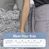 Winthome Verzwaarde deken met dekbedovertrek 150X205Cm 10,4Kg, Comfortabele Verzwaarde Deken, Anti-Stress Therapie Deken, Zware Deken voor Diepe Slaap en Beter Herstel, Zware Deken voor Volwassenen (Grijs) Bedden en Dekens Besuche den Winthome-Store