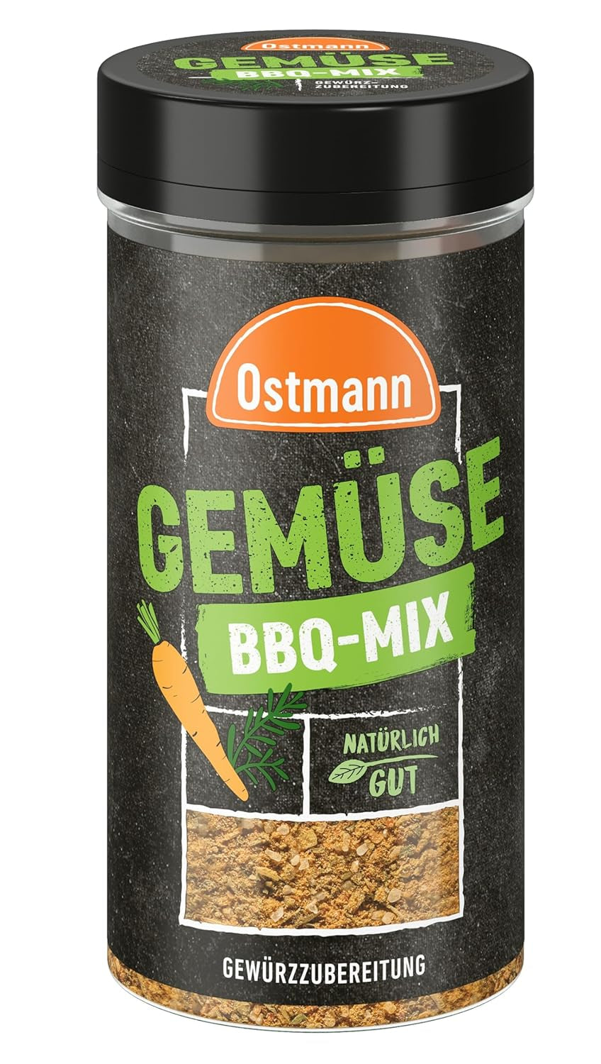 Ostmann Gewürze - Gemüse BBQ Mix | Gewürzzubereitung für Gemüse | Mediterrane Kräuternote voor Grillgemüse, Tofu und Co. | 120 g in een zeef