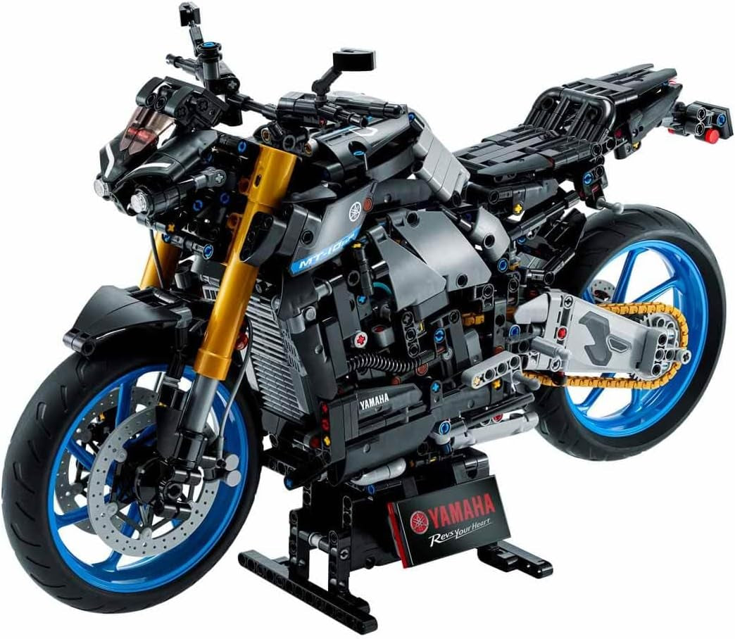 LEGO 42159 Technic Yamaha MT-10 SP motorfietsmodel voor volwassenen, authentiek voertuigmodel met 4 cilindermotor, functionele besturing en AR-app, cadeau voor mannen en vrouwen Bouwpakketten