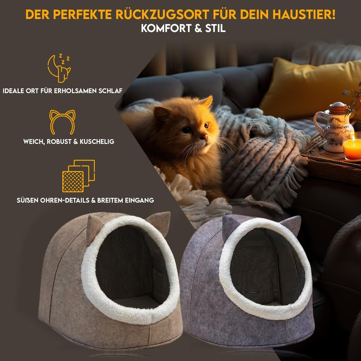 Dekens en meubels, Huisdieren, Grotten & Huizen, Katten, Kattenbedden, Katten - bedden, matrassen