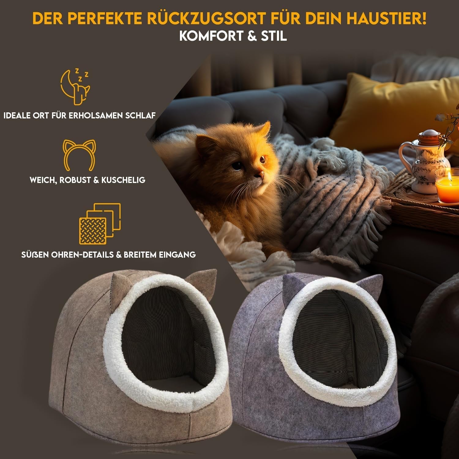 Dekens en meubels, Huisdieren, Grotten & Huizen, Katten, Kattenbedden, Katten - bedden, matrassen