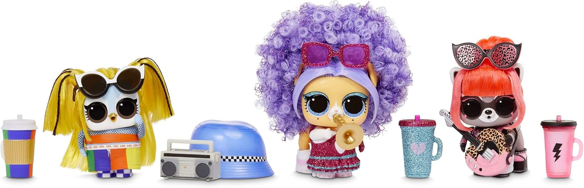 LOL Verrassing! 567080E7C Remix Pets - Collector's Item - 9 verrassingen met natuurlijk haar, accessoires en verrassingsteksten