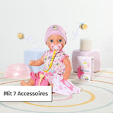 BABY Born Lena (klein babymeisje) 36 cm, pop met 7 functies voor kinderen vanaf 1 jaar, werkt zonder batterij, grote pop 36 cm Poppen Naty Shop