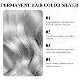 Haarverf Grijs Zilver Natuurlijk Zilvergrijs Haarverf Crème, Grijs Haarverf Crème Zilvergrijs, Zilvergrijs Natuurlijk Haarverf Crème Grijs Haarverf voor alle haartypes met 1 Hoofdhuid Massager (100ml) Haarverf Naty Shop