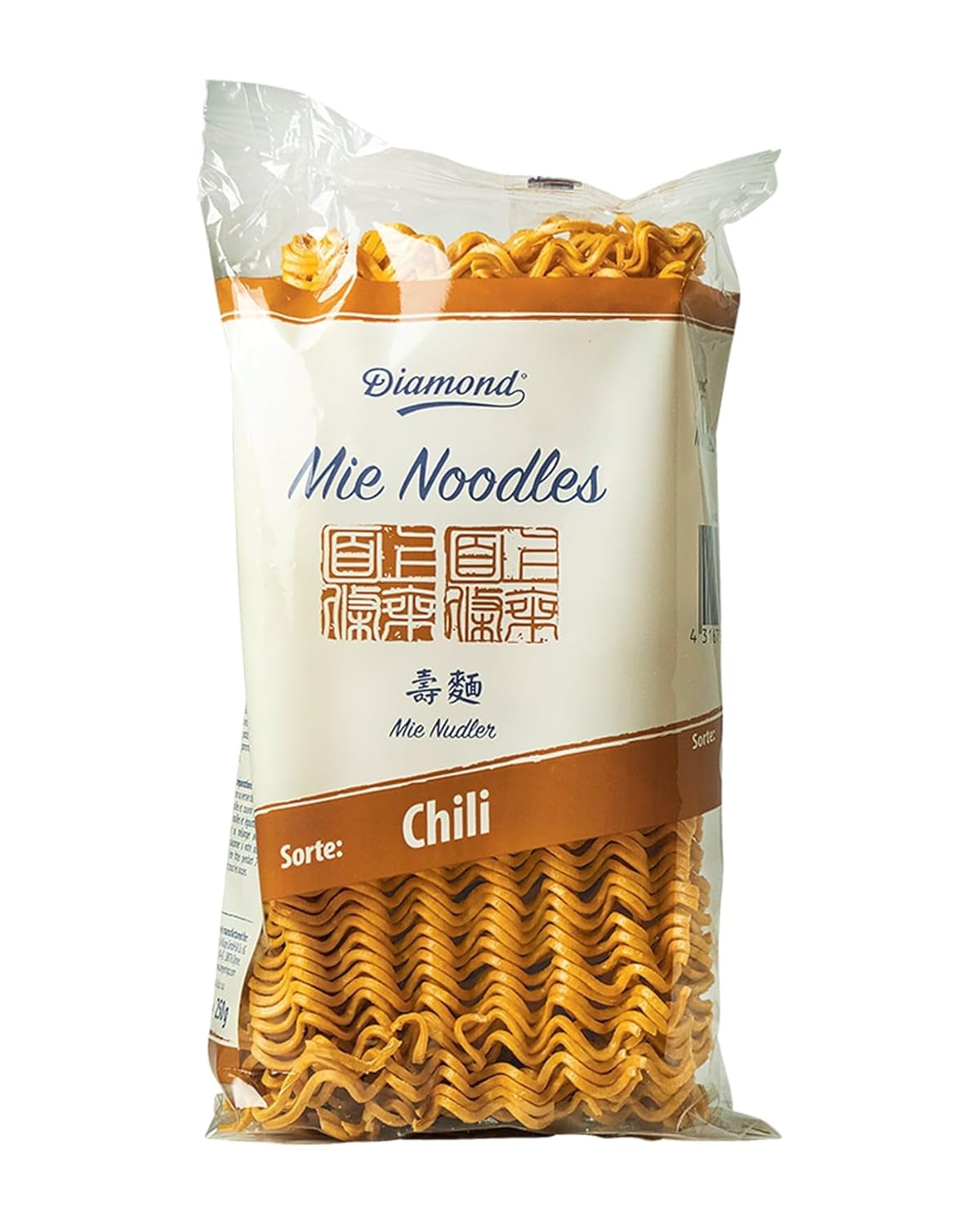 DIAMOND Mie Chili Noodles, tarwenoedels met chilipoeder, eivrij, snel en gemakkelijk, vegetarisch - 1 x 250 g