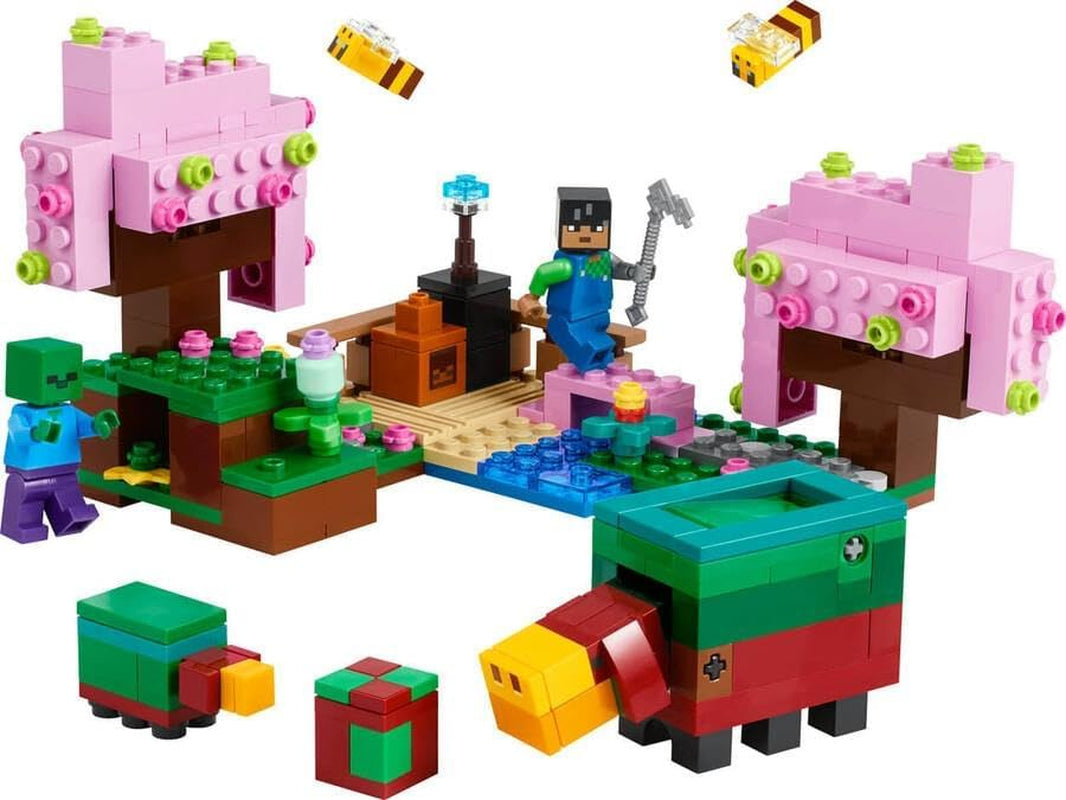 LEGO Minecraft Kersenbloesemboomgaard Speelgoedtuin om te ontdekken met Sunny, Sniffer, Zombie en Bijen Gamercadeau voor jongens en meisjes vanaf 8 jaar 21260 Bouwsets Beuche in LEGO-Store